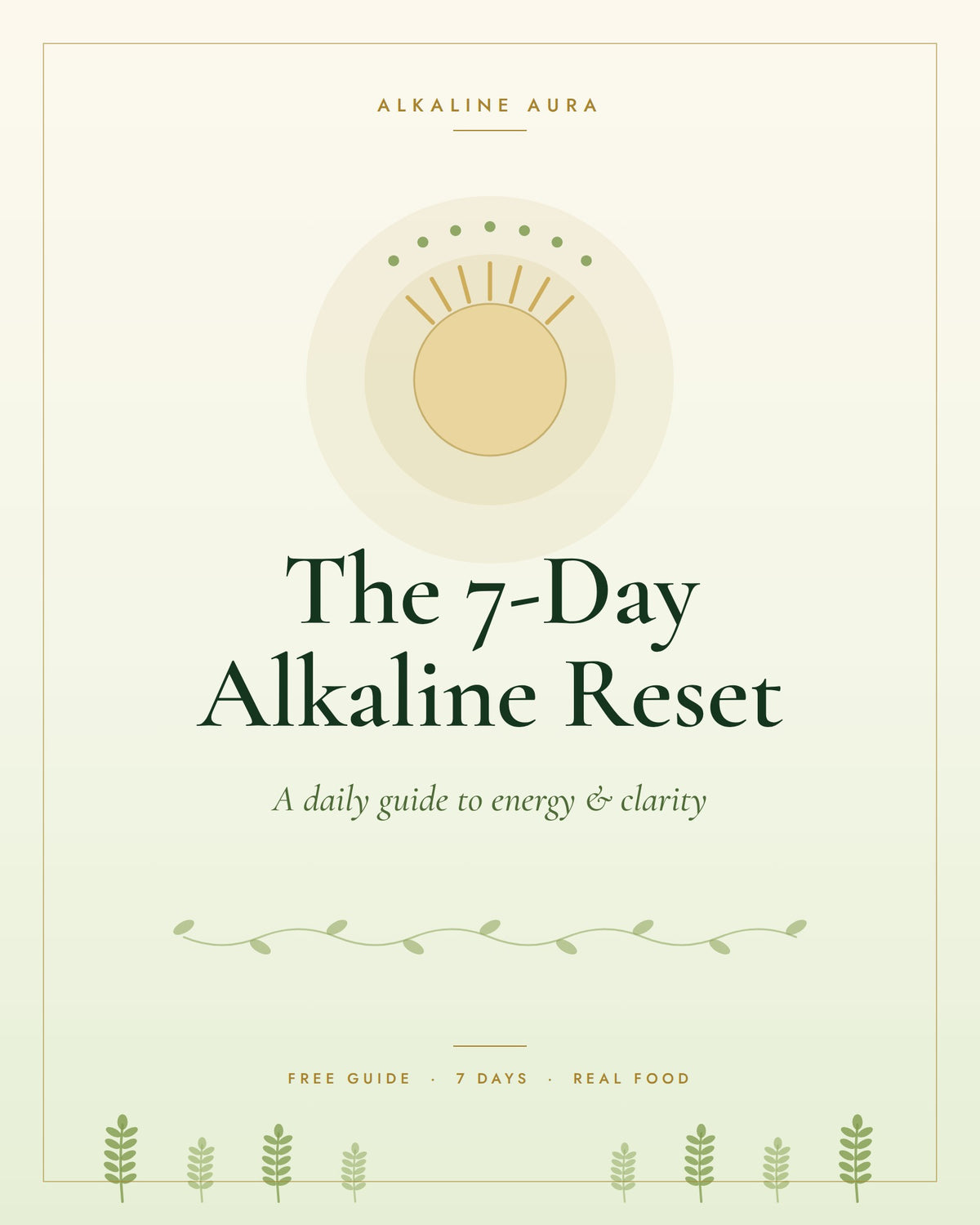 The 7-Day Alkaline Reset guide cover
