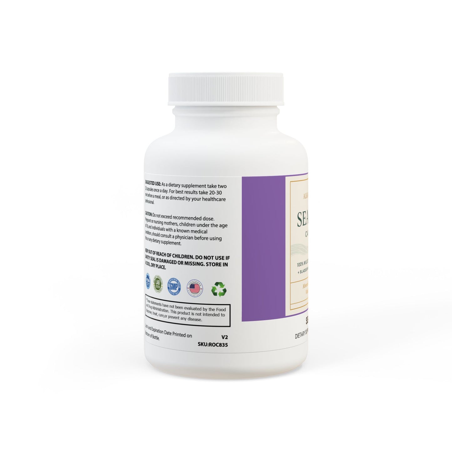 Alkaline Aura SeaMoss  Capsules Mineral-Rich Daily Support