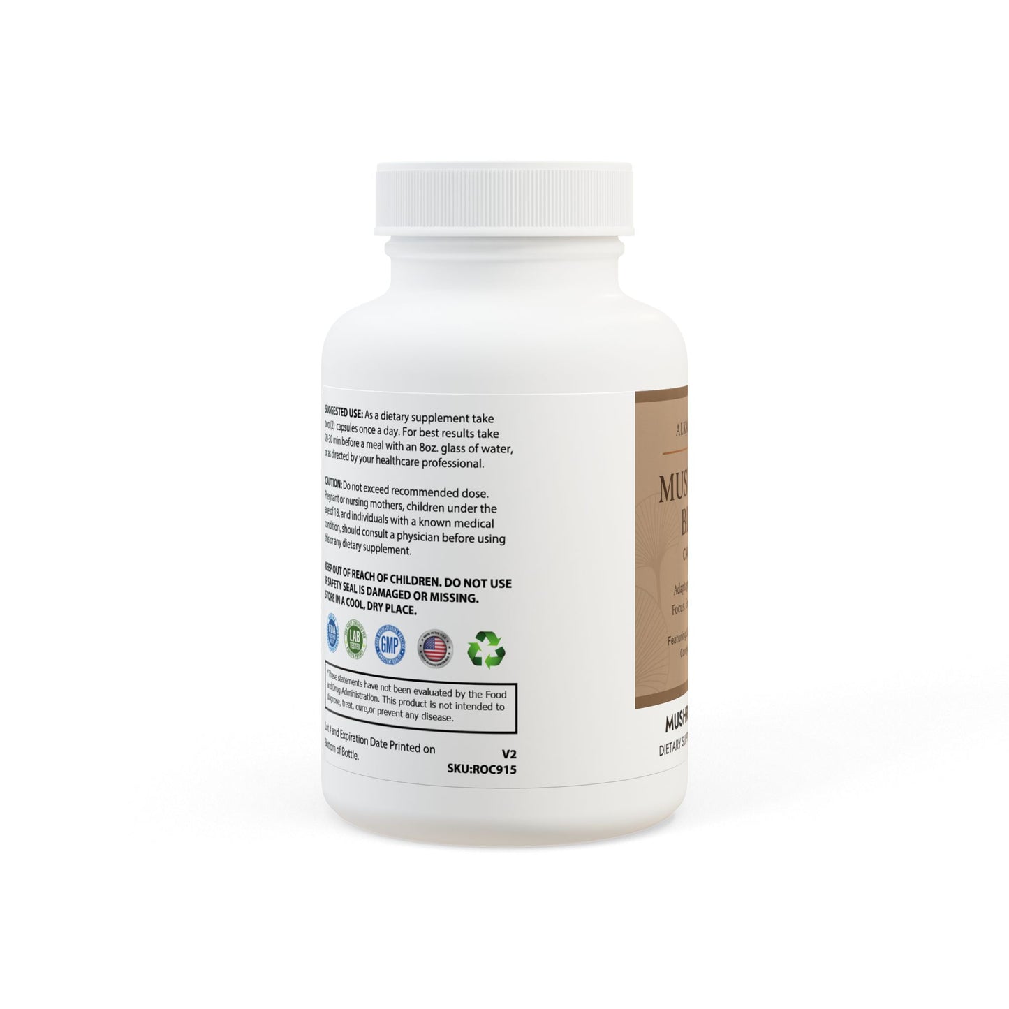 Alkaline Aura Mushroom Blend Capsules Daily Focus & Balance