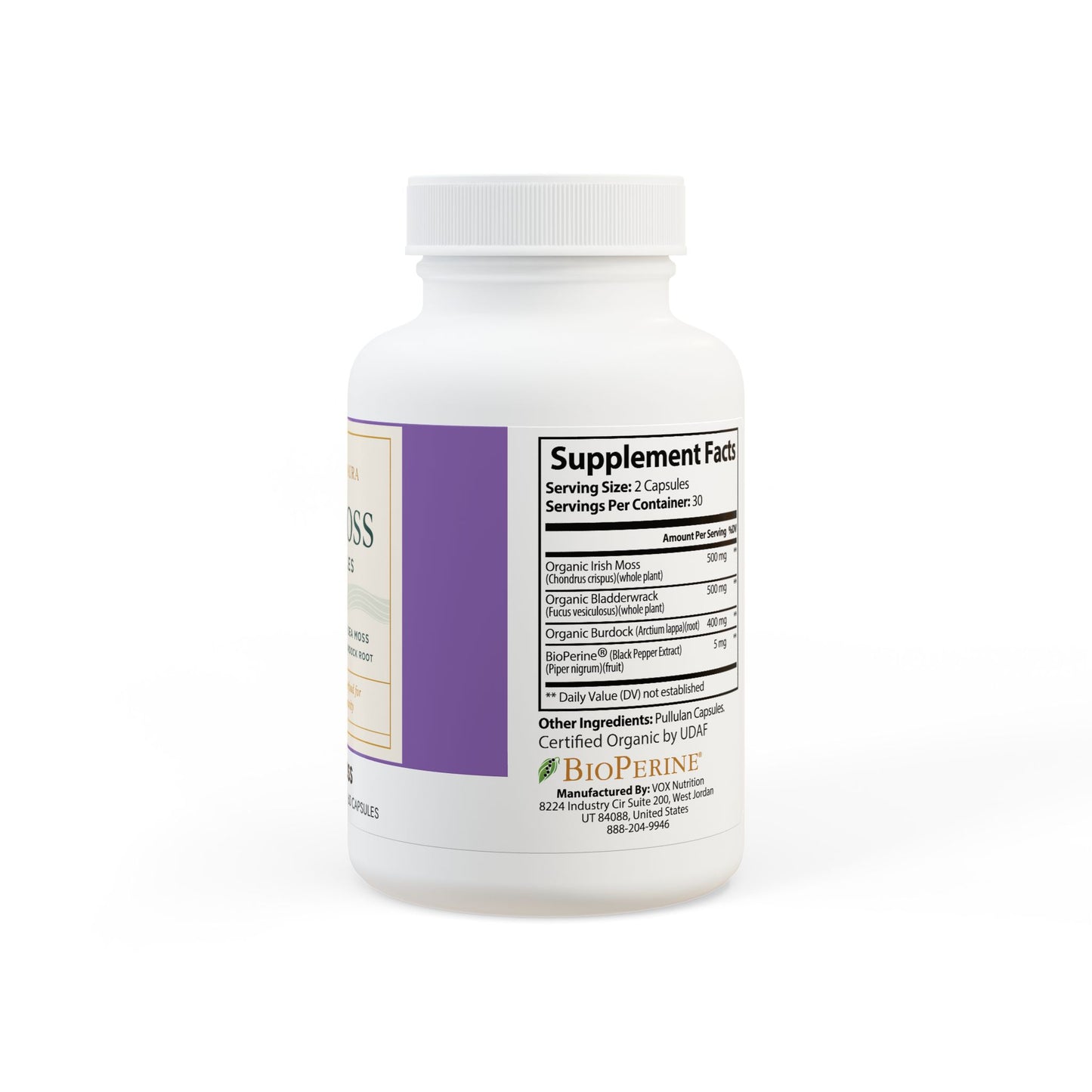 Alkaline Aura SeaMoss  Capsules Mineral-Rich Daily Support