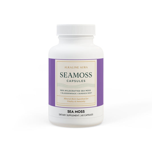 Alkaline Aura SeaMoss  Capsules Mineral-Rich Daily Support
